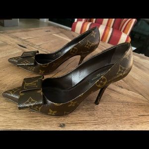 Louis Vuitton monogrammed heels